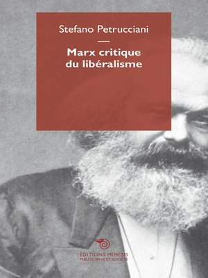 cover image of Marx critique du libéralisme